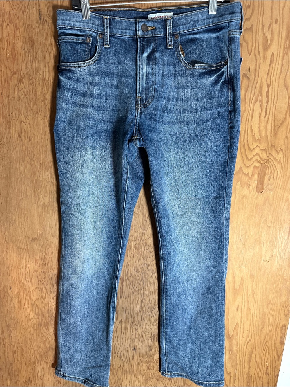 Lucky Brand Mid Wash Skinny Jeans in Blue